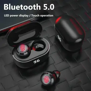 A6 TWS Mini sem Fio Bluetooth 5.0 Aparelhagem hi-fi Fones de ouvido Estéreo Digital com Caixa de Carga sem Fio Fone de ouvido