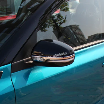 ABS cromado Para Suzuki Vitara 2016 2017 2018 Carro de volta com visualização traseira Retrovisor Espelho do Lado da Tampa varas moldura lâmpada capa 2pcs