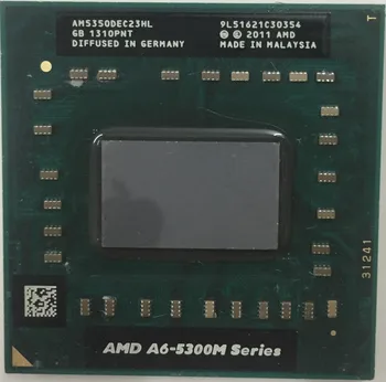 AMD A6 5350M A6 5300M AM5350DEC23HL de 2.9 GHz Dual Core processadores de Notebook Laptop CPU SOU 5350 Soquete FS1 722 pin A6-5300M