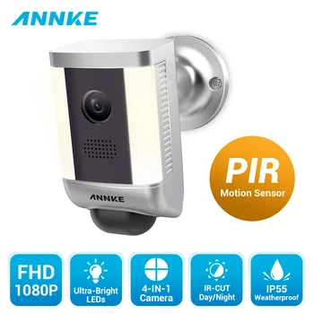 ANNKE 2PCS Full HD 1080P 4-em-1 Câmara Com Luz Quente à prova de Intempéries de Visão Noturna SENSOR de Detecção de Holofotes de Alarme CFTV Kit de Segurança