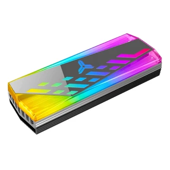 ARGB M. 2 2280 SSD Dissipador de calor de Alumínio Liga de RGB Memória do Dissipador de calor, 5V 3 Malha de Refrigeração do Radiador para M2 Unidade de Estado Sólido