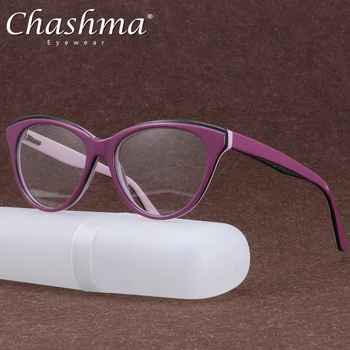 Acetato de Óculos com Armação de Mulheres do Vintage olho de Gato Miopia Prescrição de Óculos, Óculos de Oculos