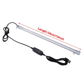 Alimentado por USB LED Cresce a Luz 5 Dimmable Níveis 3 Cores Tenda Tira Para Plantas de Interior do Bar da Lâmpada Com o Temporizador de Flor de Mudas de Alumínio