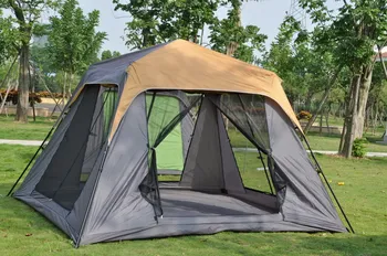 Alltel Ultralarge 300X270X210CM 4-6 pessoa utilize de forma automática com rede mosquiteira ferro pólo camping barraca