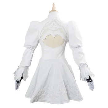 Alma 2B Cosplay Calibur VI Traje Uniforme Branco Vestido de Carnaval Fantasia de Halloween Para Meninas Mulheres