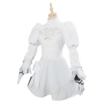 Alma 2B Cosplay Calibur VI Traje Uniforme Branco Vestido de Carnaval Fantasia de Halloween Para Meninas Mulheres
