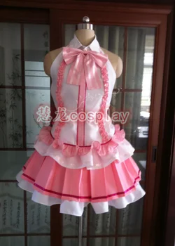 Anime SAO Espada de Arte Online Yuuki Asuna Ídolo Ver a Cantora Pink Palco Vestido de Lolita Cosplay Festa a Fantasia Roupas de Halloween Para Atender