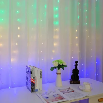 Arco-íris de LED, Cortinas de Luzes de corda USB Alimentado Garland Ogrodowa Luzes de Fadas Para a Decoração do Quarto Para a Sala de