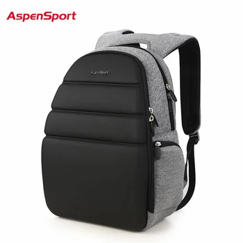 AspenSport 2018 Homens Mochilas Impermeáveis EVA Backpack do Laptop Mulheres de Notebook, Bolsa Teen Escola Saco de Crianças Mochila