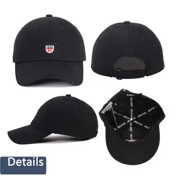 Atacadista de Algodão boné de beisebol Logotipo Chapéu, Boné Preto de moda masculina de alta qualidade chapéu mulheres de lazer viseira de Bonés Snapback