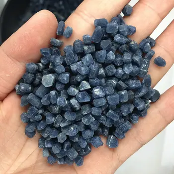 Atacado 50g Rara de 3-5mm, Natural de Safira Azul Corindo Áspero Amostra Mnerals Cura de Pedra Natural de Cristal