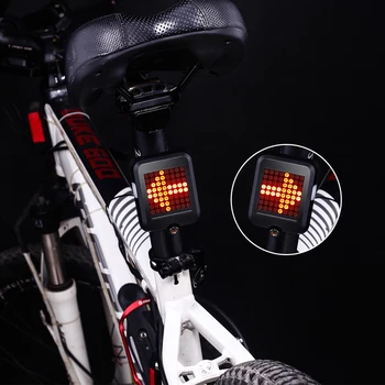Automático Indicador de Direcção Traseiro Luz de Bicicleta de Carregamento USB MTB Bicicleta a Luz de alerta para a Segurança