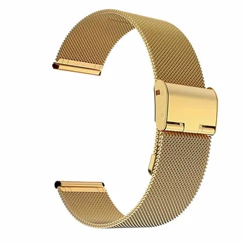 Aço inoxidável pulseira bracelete de 18mm 20mm 22mm, alça para Garmin Vivoactive 3 4 /4S para o Forerunner 245 645 bandas de metal