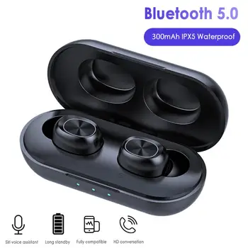 B5 Bluetooth 5.0 Fone de ouvido TWS Fones de ouvido sem Fio Fones de ouvido 9D Fones de ouvido Estéreo intra-auriculares de Esportes Execução do Fone de ouvido