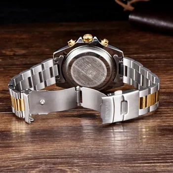 BENYAR Homens Relógio Marca de Topo Luxo Cronógrafo Impermeável Militares do sexo Masculino Relógio de Aço Cheia de Esporte relógio de Pulso relógio masculino