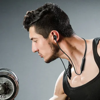 BGreen Bluetooth 5.0 Esportes Fone de ouvido MP3 o Modo de Fone de ouvido Sport Impermeável, à Prova de Suor Executando o Imã de Fixação do Fone de ouvido
