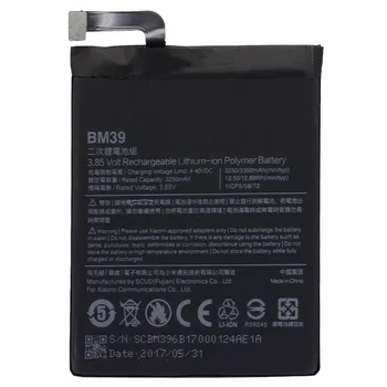 BM39 Bateria Para Xiaomi Mi6 3250 mAh de Alta Capacidade da Bateria de Substituição de Ferramentas Gratuitas