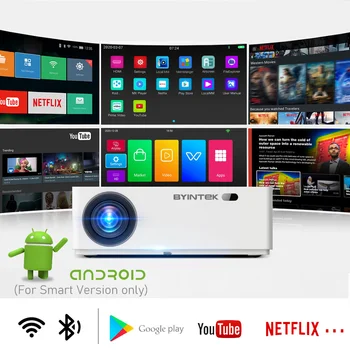 BYINTEK K20 Full HD 1080P, Android Wifi Home Theater Digital de jogos de Vídeo de LED Smart 3D Projetor Projetor para 300inch 4K Cinema