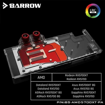 Barrow BS-AMD5700XT-PA, Cobertura Completa de Gráficos de Cartão de Água de Resfriamento de Blocos,Para a AMD Fundador Edição Radeon RX5700XT/RX5700