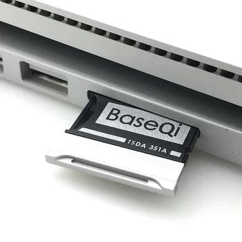 BaseQi de Alumínio Stealth Unidade Micro SD/TF Cartão de Placa de Expansão de Memória Leitor de Cartão SD para o Microsoft Surface Livro 2 de 15
