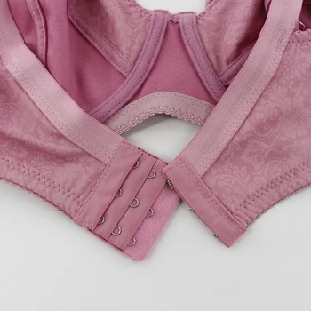 Beauwear Sutiã cor-de-Rosa para as Mulheres Plus Size Cueca Ultra Fino Minimizer Bras para Senhoras 85-110 d E f Copa do Feminino Copo Cheio Bralettes