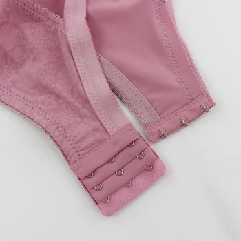 Beauwear Sutiã cor-de-Rosa para as Mulheres Plus Size Cueca Ultra Fino Minimizer Bras para Senhoras 85-110 d E f Copa do Feminino Copo Cheio Bralettes