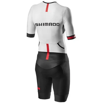 Bicicleta de Man jersey verão de ciclismo terno de uma peça de terno Shimanoful, de secagem rápida e de manga curta, shorts de uma peça de ciclismo terno breathabl