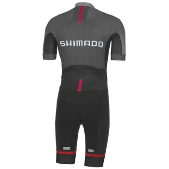 Bicicleta de Man jersey verão de ciclismo terno de uma peça de terno Shimanoful, de secagem rápida e de manga curta, shorts de uma peça de ciclismo terno breathabl