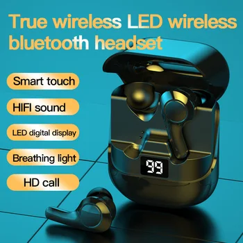 Bluetooth 5.0 Fone De Ouvido Auriculares Tws Auriculares Con Cabo Y Microfono Ecouteur No Ouvido Fone De Ouvido Sem Fio, Fones De Ouvido