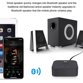 Bluetooth 5.0 RCA de Áudio do Receptor Transmissor sem Fio NFC Carro sem Fios de Baixa Latência e alto-falantes de Áudio Adaptador de 3,5 mm AUX+2 RCA