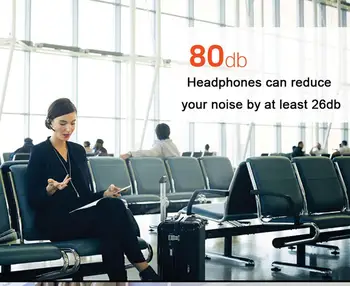 Bluetooth de Cancelamento de ruído Fone de ouvido de Negócios de Esportes Fone De Ouvido Estéreo de Som de Música de Fone de ouvido Para Smartphones PC Portátil
