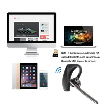 Bluetooth de Cancelamento de ruído Fone de ouvido de Negócios de Esportes Fone De Ouvido Estéreo de Som de Música de Fone de ouvido Para Smartphones PC Portátil