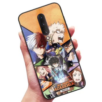 Boku no Meu Herói Academia anime colagens Para OnePlus 6 6 7 7T Pro silicone Macio vidro liso tampa da caixa do telefone shell