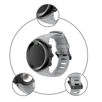 Bracelete de Silicone de Esportes ao ar livre correia de relógio Para o Suunto Core pulseira Smart watch Substituição de TPU Pulseira Pulseira de Acessórios