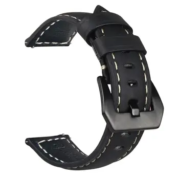 Bracelete de couro Pulseira pulseira para Honra Magia Para Huawei Assistir GT gt2 46mm Bracelete Pulseira para Huami Amazfit GTR 47 42MM