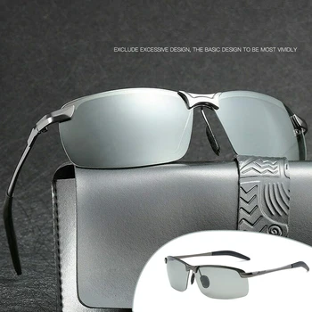 Brainart Homens Fotossensíveis Óculos de sol com Lente Polarizada para a Condução ao ar livre de Óculos de Sol da Noite do Dia de Visão do Motorista Óculos K2
