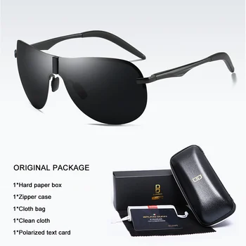 Bruno Dunn AVIAÇÃO Homens Óculos de sol Polarizados UV400 de Alta Qualidade da marca de Design de 2020 óculos de sol masculino oculos de sol masculino