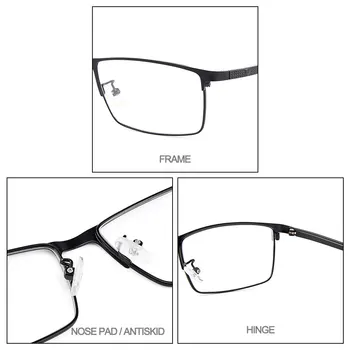 CICCOLINI HOMENS de Negócios de Liga de Titânio Miopia Óculos de Armação Homem de Óculos com Armações de grau de Plástico Flexível do TR-90 Pernas MY7011