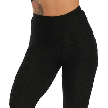 CROSS1946 Perfeita Calças de Yoga Espólio Amassar Leggings Mulheres de Fitness Esporte leggings Feminino Executando Calças de Cintura Alta Yoga Apertado