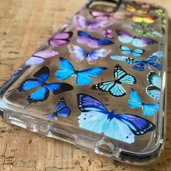 Capa de Silicone com padrão para Samsung Galaxy M31 borboletas