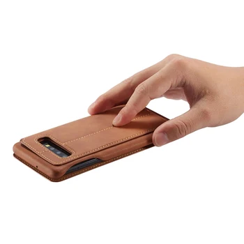 Capa para Samsung S10 5G flip case para o Galaxy S7 S7Edge S8 S9 S10 Plus S10E Magnéticos, flip suporte de cartão de caso