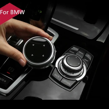 Carro Botões Multimídia Tampa do iDrive Adesivos para BMW 1 3 5 7 Série X1 X3 F25 X5 F15 X6 F16 F30 F07 F10 E90 F11 E84 E70 E71 F01