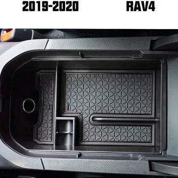 Carro de apoio de Braço Central de Armazenamento de Caixa de Armazenamento Secundário Console Central Organizador Compatível para Toyota RAV-4 2019 2020 2021