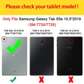 Case Para Samsung galaxy tab S5e 10.5 2019 SM-T720 SM-T725 Tampa Funda Tablet de Moda pintada Estande da Shell +Filme+Caneta