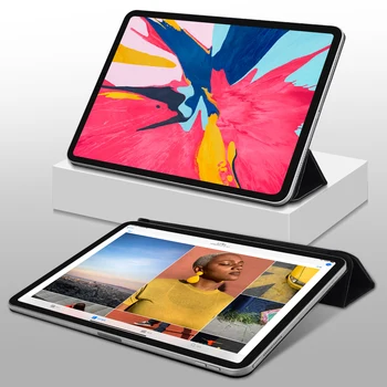 Caso Para o iPad Ar 4 Pro 11 2018 Smart Cover Para o iPad Pro 12.9 2018 Caso de Suporte Anexar Carga Para iPad 11 12.9 polegadas 2020 Caso
