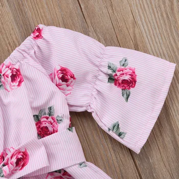 Casual De Criança De Bebê Menina De Romper Floral Sunsuit Roupas De Verão, Uma Peça De