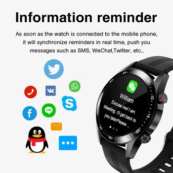 Chamada Bluetooth Smart Watch Homens IP67 Impermeável Ecrã Táctil de 2021 Novos Esportes Smartwatch para Android IOS Fitness Tracker