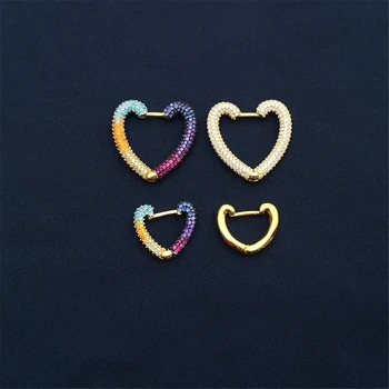 Cheny s925 prata esterlina de fevereiro de novos coração em forma de brincos femininos estilo colorido luz de moda de luxo brincos