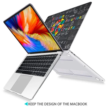Claro plástico Rígido Shell Capa para MacBook Air 2020 A2337 A2179 Pro Retina 11 12 13 15 16 polegadas Touch bar A2141 A2338 A2289 Caso