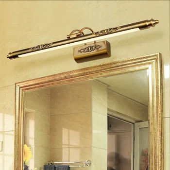 Clássico de Bronze Antigo LED Lâmpadas de Parede na casa de Banho com um Braço sobre os Espelhos de Imagem de dispositivos elétricos de Iluminação indoor110V / 220V